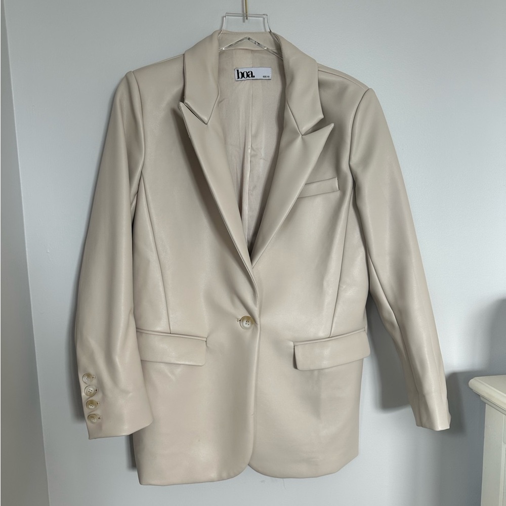 BOA Leather Blazer